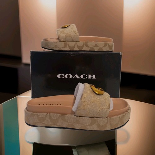 Coach platform sliders sandals - coach, sliders/sandals