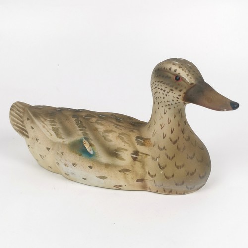 Vintage ceramic duck ornament - ceramic,