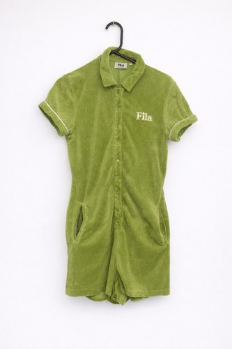 Vintage sage green towelling - green,
