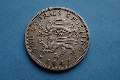 Cyprus 1947 shilling george - shilling,,