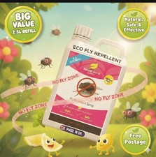 Fly Repellent Spray 2.5L REFILL Stop Flies Mosquitoes Housefly Horsefly