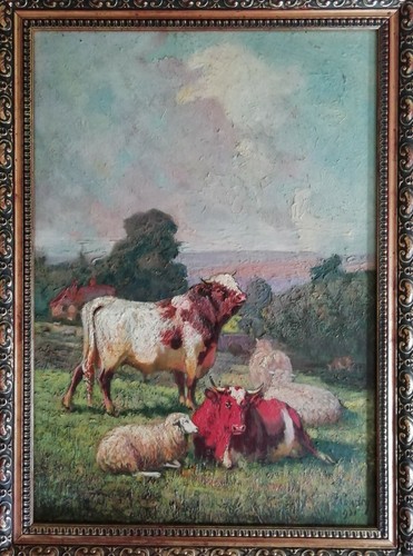 Original oil panel - on, by