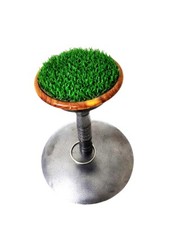 New Falconry Steel Block Perch 8" Top Indoor & Outdoor, Heavy Steel Base