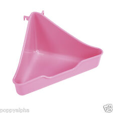 Ferret Rat Chinchilla Corner Litter Tray with Hooks - Toilet Train Your Pet!