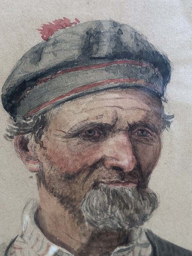 Painting antique french sailor - antique,