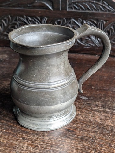 Antique pewter tankard - antique,