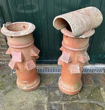 Vintage Buff Clay Chimney