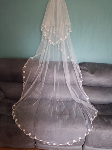 White wedding veil tier - white, 2