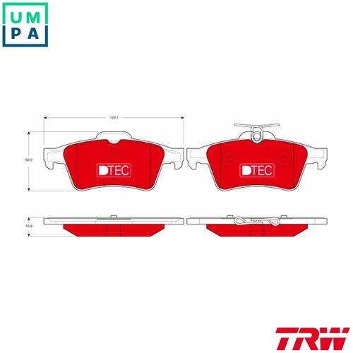 Brake pad set disc - pad,