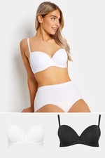 M&Co Womens 2 PACK Moulded