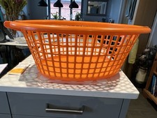Vintage Oval Orange Plastic