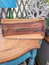 Wooden 30x14cm long platter - wooden,