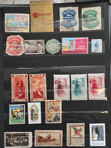Lot advertising postal - of,