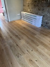 Engineered Oak Flooring 14msq available. Cost £55 selling for £34 per sq meter. 