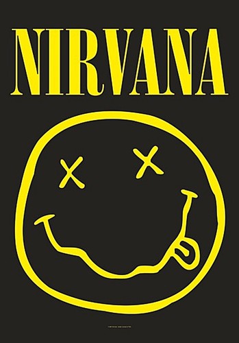 Nirvana smiley large fabric - smiley,