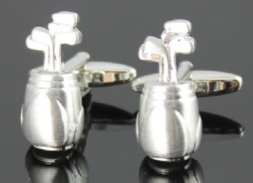 New pair silver golf - new, bag