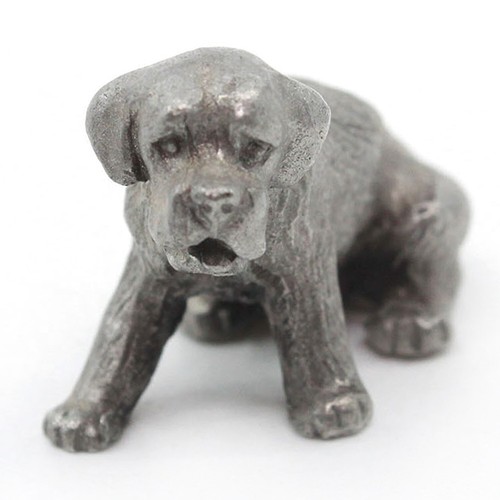 Pewter mastiff dog - dog,