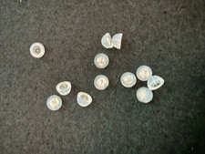 14ct Solid Gold Mini Silicone Stud Backs Earrings - customise, sensitive, secure