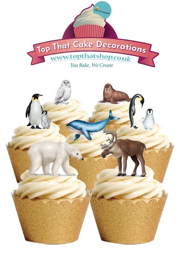 Cake toppers polar arctic - toppers,