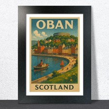 Oban, Scotland Travel Poster