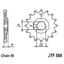JT JTF508.14 SPROCKET 14 TEETH