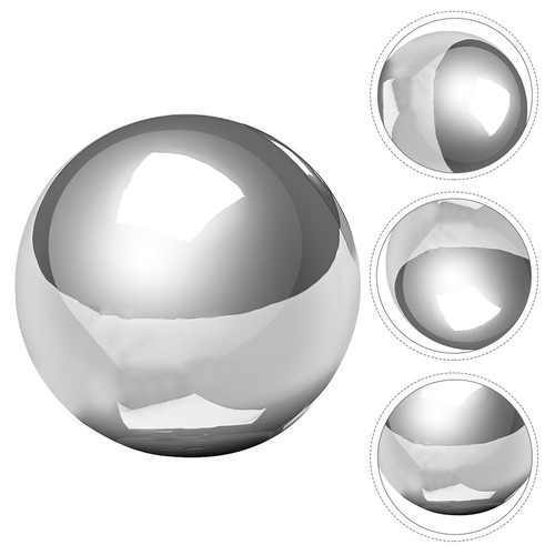 Round metal garden spheres - round,
