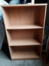 3 Shelf Beech Coloured Office / Home Bookshelf