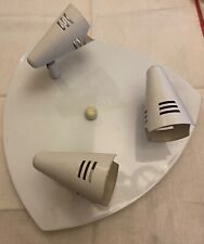 RETRO MICROMARK Off White metal Ceiling Spot Light with 3 Bulbs