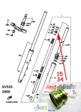 Yamaha XV400 XV500 XV535 Front