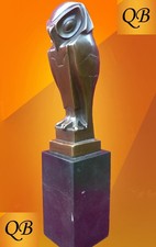 ART DECO BRONZE OWL FIGURINE