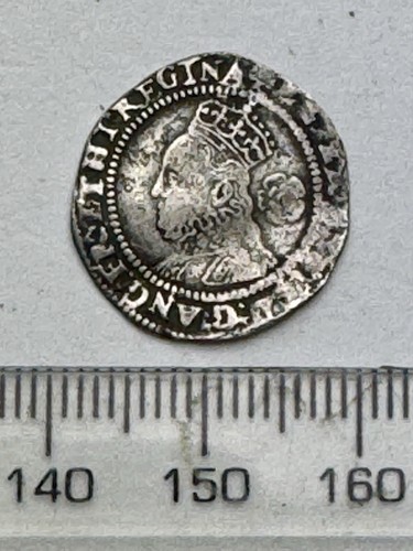 1574 elizabeth 1st hammered - 1574,