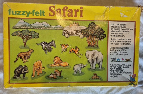 Fuzzy felt vintage safari - felt,
