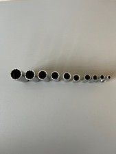 SNAP ON 3/8" DRIVE DEEP REACH 12 POINT SOCKET SET