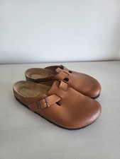 Tan leather Birkenstock Boston