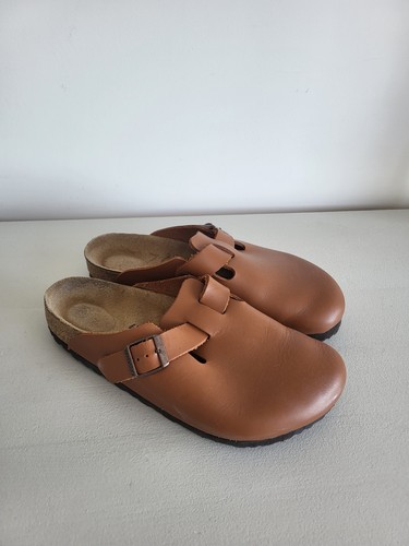 Tan leather birkenstock boston - birkenstock,