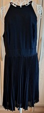 Ladies Red Herring special edition black pleated dress. Size 14