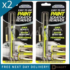 2 x CAR PRIDE LIGHT SCRATCH PAINT REPAIR REMOVAL PEN TOUCH UP REMOVER FOR CARS