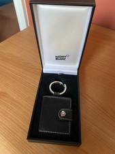 Mont Blanc key ring black leather photo frame 8645 - NEW
