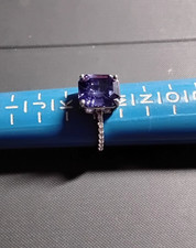 Diamonique by QVC Sterling Silver CZ Ring Size L (lot 5)