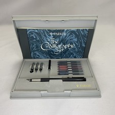 Vintage Parker The Calligraphy Set Boxed Instructions Pen Nibs & Ink Never Used