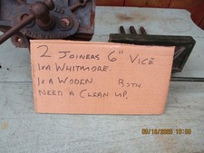 6" VINTAGE WHITMORE & WODEN CARPENTERS BENCH VICE BRITISH MADE JOINERY TOOLS