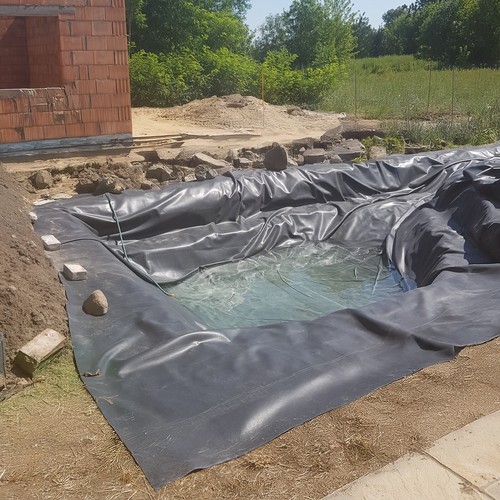 Flexible garden pond - garden, liner