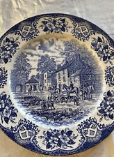 Vintage English Ironstone Tableware Old Inns Series Blue & White & other plate