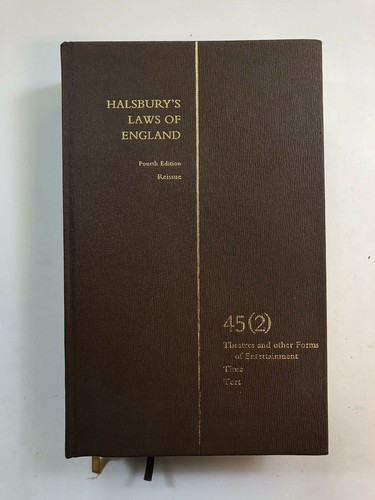 Halsbury laws england - halsbury', of