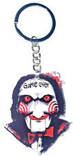 Saw Jigsaw Keychain Keyring Billy The Puppet 2D bag charm tree hang decoration