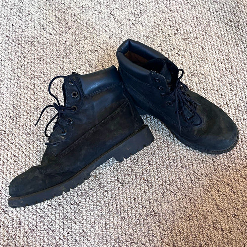 Timberland black leather - black,
