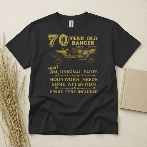 70th birthday shirt born in - birthday,