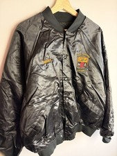 VTG 70s 80s King Louie Satin Bomber Jacket CWA Union Local 4250/5050 CHICAGO XL