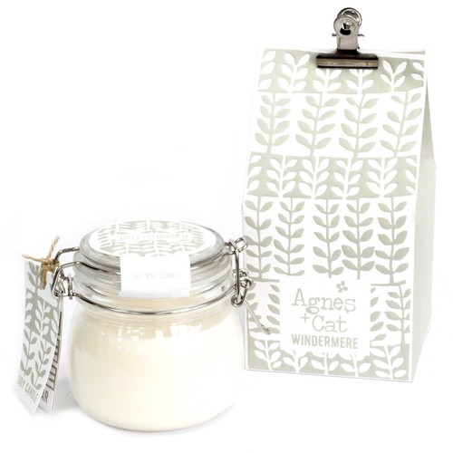 Agnes cat kilner jar candle - agnes,