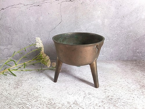 Antique solid cast brass - cast,